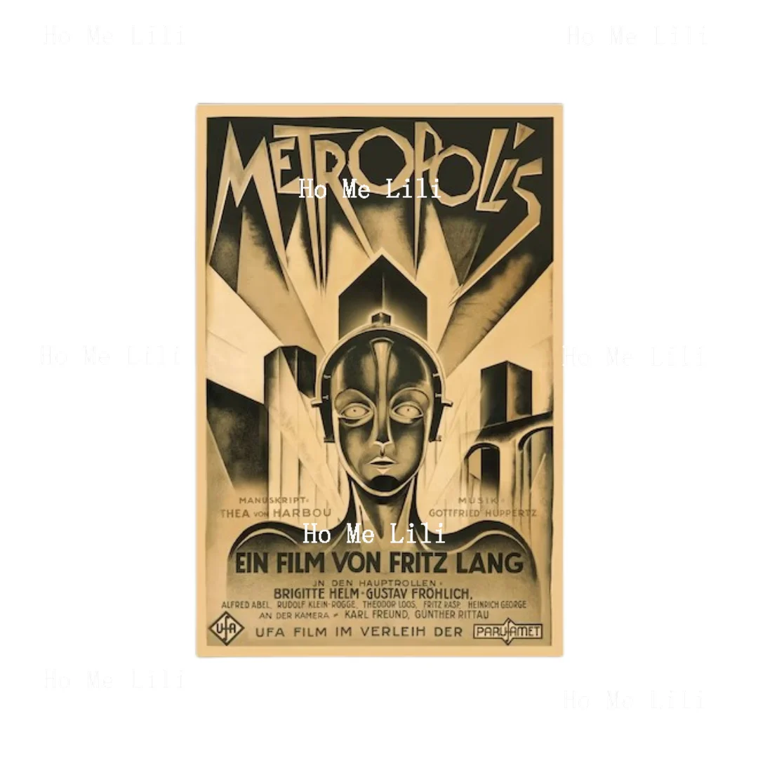 Metropolis Movie Poster Reprint Classic Sci Fi Fritz Lang Retro Metal Signs