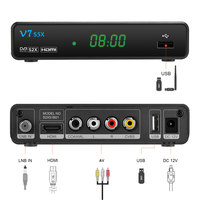 tmedia V7S5X Satellite TV Receiver DVB-S2X/S2/S Full HD 1080P H .265(8bit) Set-top Box support USB Wifi Digital Receptor V7 HD