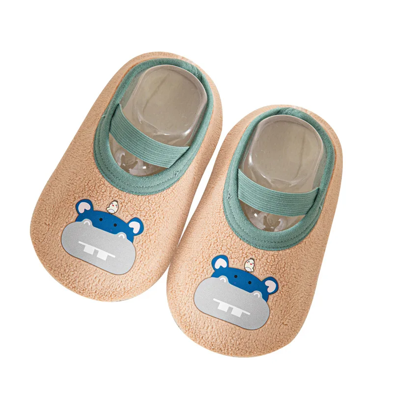 

Baby Shoes For Boys Girls First Walkers Autumn Winter Newborn Indoor Slippers Infant Crib Floor Shoes with Rubber Sole Anti-slip