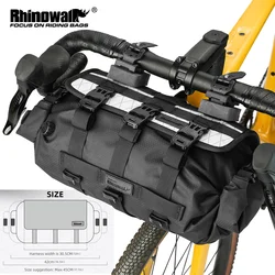 Rhinowalk Bicycle Handlebar Bag 8L-13L Waterproof Bike Front Tube Cycling Removable Dry Bag Mounts Set Fit Mtb Road Gravel Bike