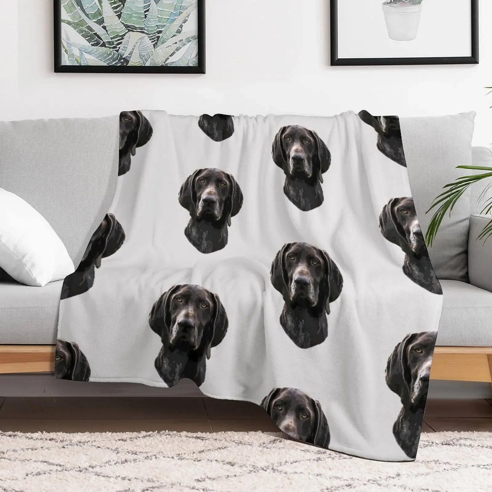 German Pointer Shorthaired GSP Throw Blanket Luxury Brand Sleeping Bag Blankets