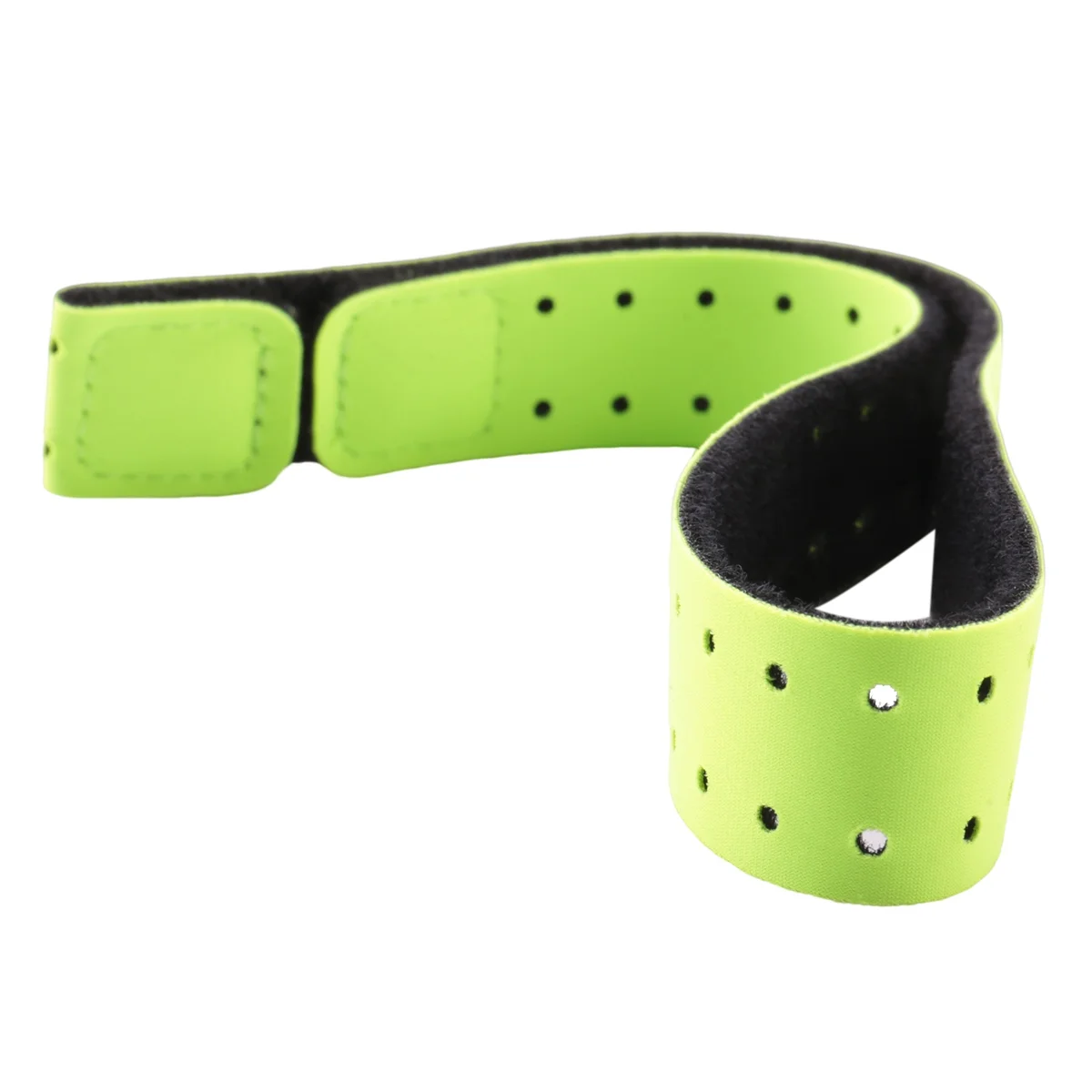 2Pcs Adjustable and Breathable Replacement Armband Soft Strap Band for Heart Rate Monitor -Wahoo (Black+ Green)