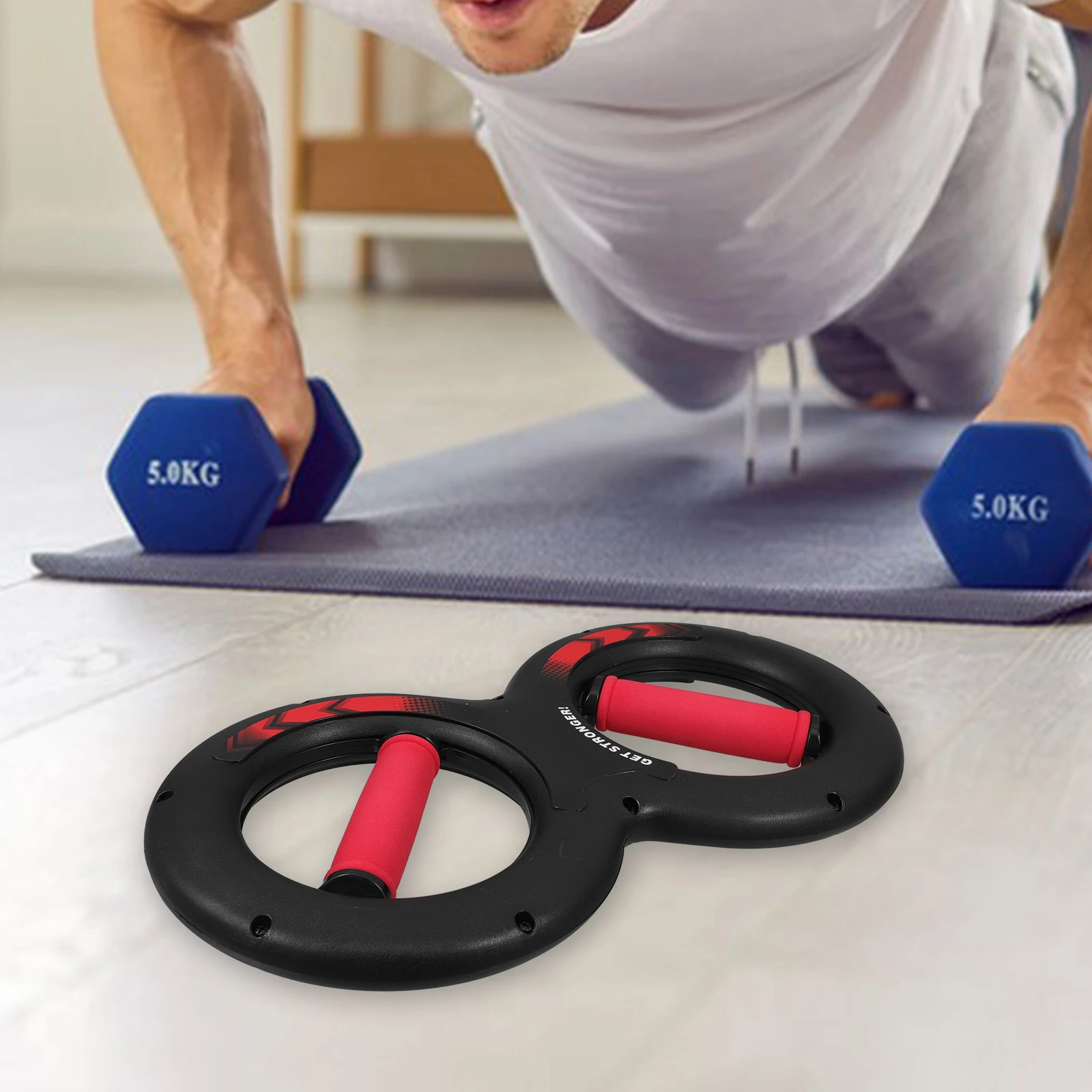 

Wrist Strengthener Hand Grips Forearm Trainer Equipment Exercise Supply Heavy Duty 8 Shape Design For Climbers Weightlifters