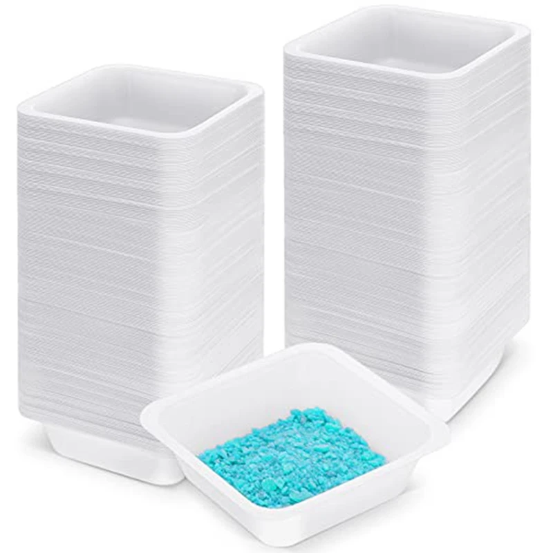 

250Piece Weigh Boats Medium Square Trays 100Ml Plastic For Scale Anti Static Plastic Pan Lab Weighing Dishes