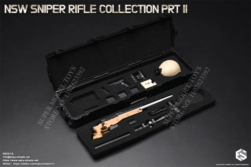 Easy&Simple 06041A/B/C/D 1/6 Scale Soldier Weapon Accessories NSW Sniper Rifle Collection PrtⅡ For 12-inch Action Figure Toys