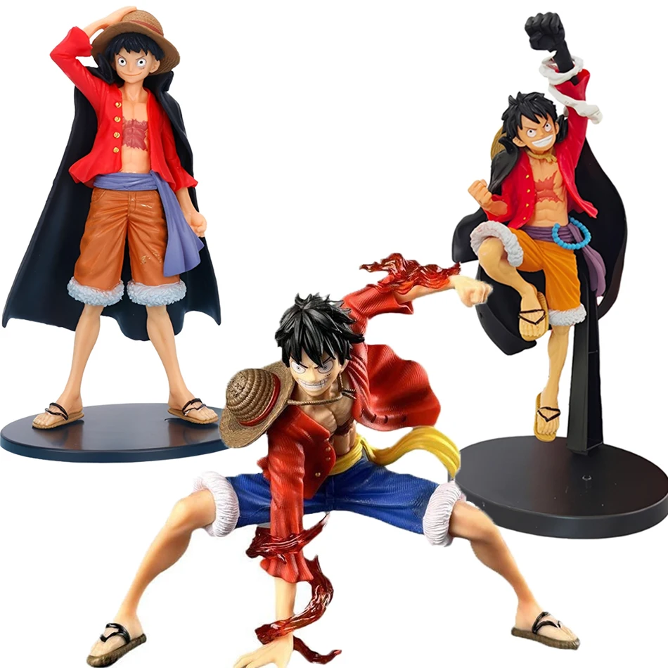 Anime One Piece Besondere handgemachte Ruffy Strohhut Ruffy handgemachte PVC Modell trendige Spiel Ornament Kinder Spielzeug Geburtstagsgeschenk