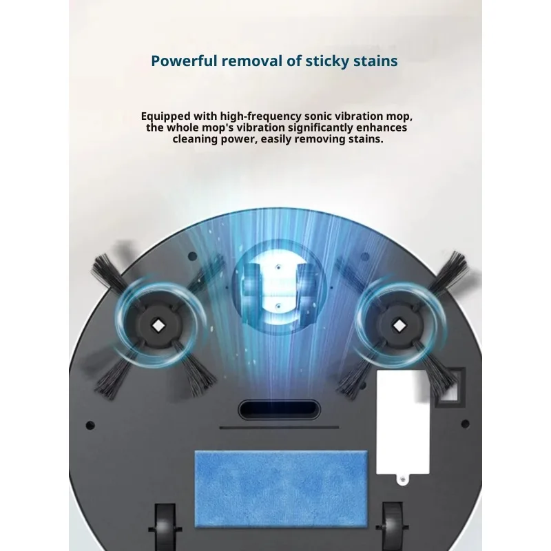 مكنسة كهربائية ذكية لتطهير الأرضيات المنزلية تعمل بمنفذ USB وفرشاة جانبية متكاملة وظيفة جافة