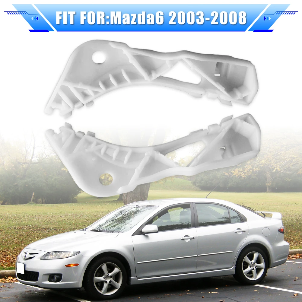2x For Mazda6 2003-2008 Car Front Bumper Brackets GJ6A-50-E12C GJ6A-50-E11C Buckle Leaf Plate Retainer Mounting Auto Accessories