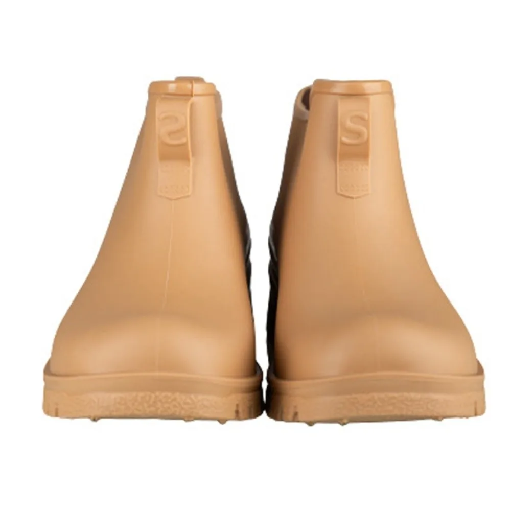 

Непромокаемые сапоги с короткими трубками, нескользящие однотонные утолщенные водные сапоги, водонепроницаемые износостойкие резиновые бахилы на платформе