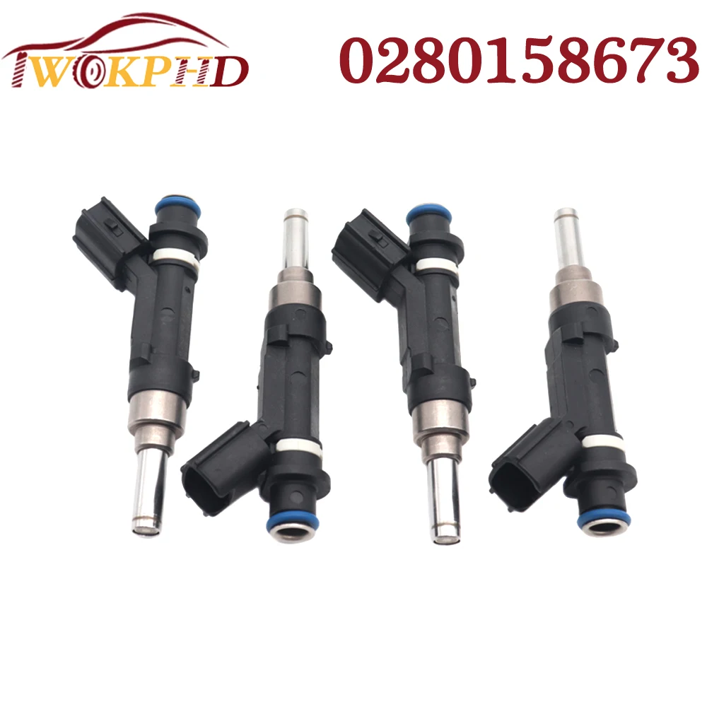 

4PCS Car Fuel Injector 0280158673 For Jaguar XJ8 XK8 S-Type Vanden Plas Land Rover LR3 Range Rover Rover Sport 23250-0Y050