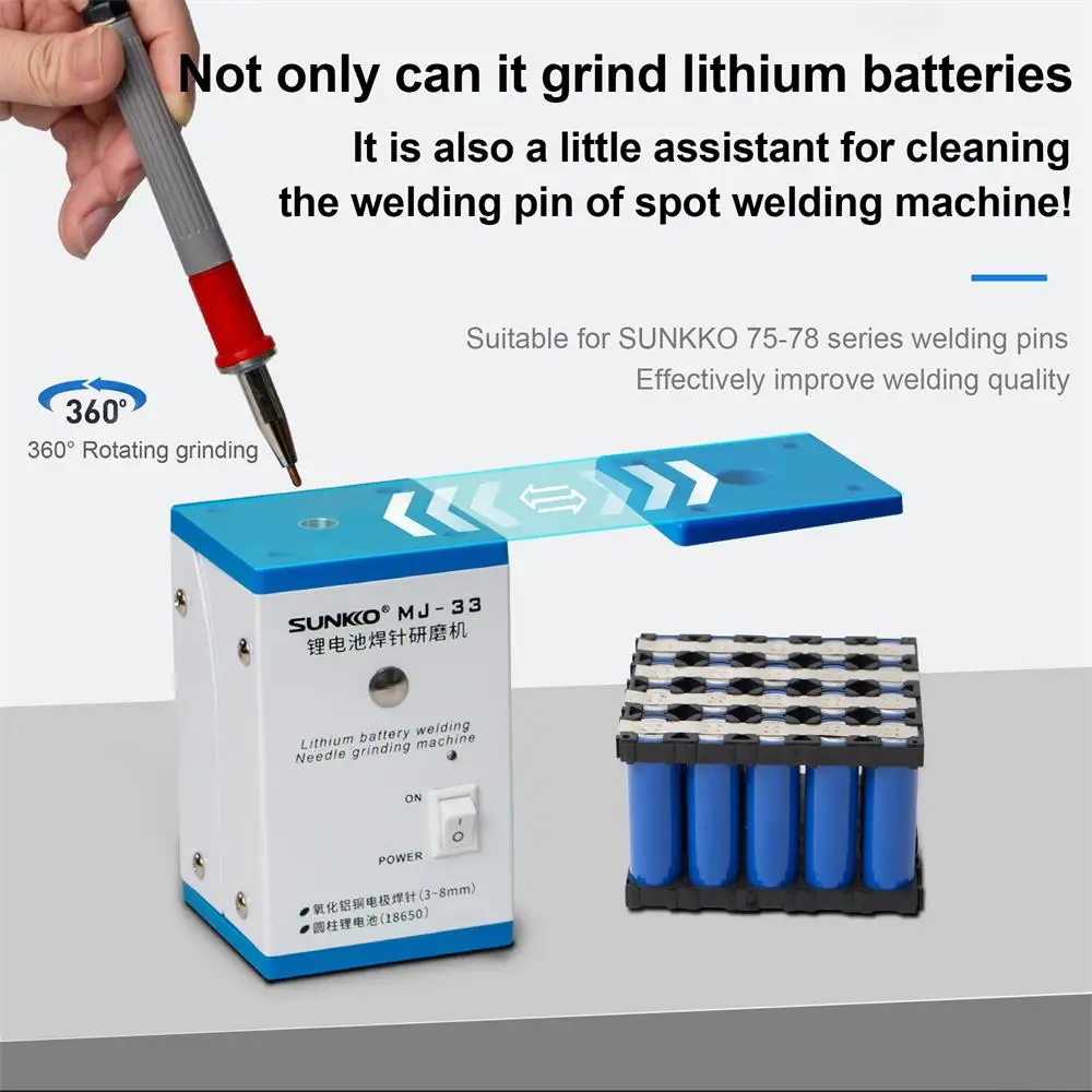 

SUNKKO MJ-33 Lithium Battery Welding Needle Grinding Machine