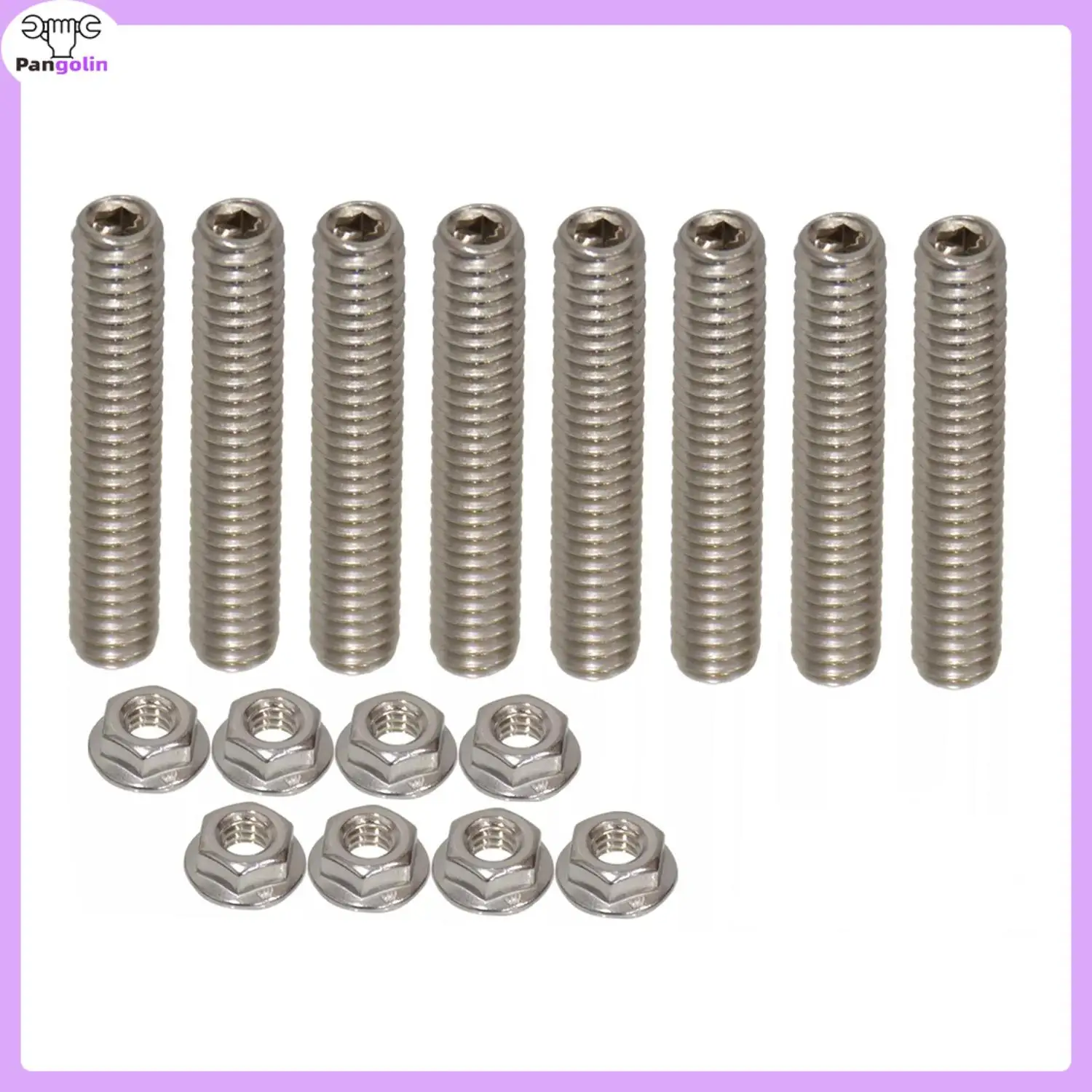 8pcs New SBC Valve Cover Stud Kit Bolts Stainless Steel 1/4