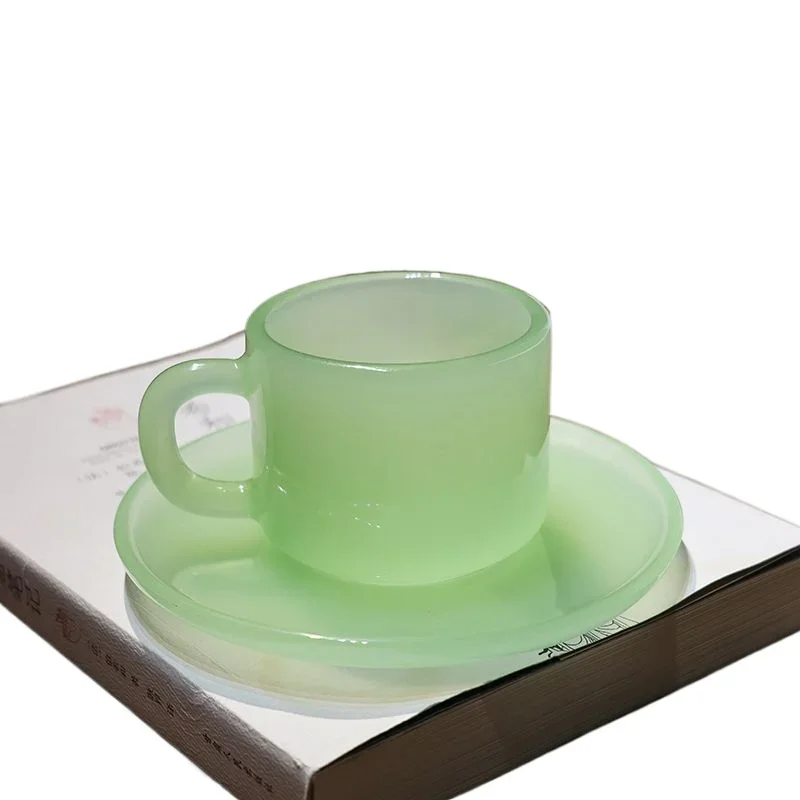 

New Chinese-style glazed coffee cup, simple Chinese style, easy-to-use office belt 99