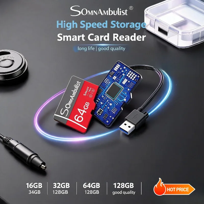 

SomnAmbuList Class 10 High Speed Mini SD Memory Card Micro TF flash usb pen drive card 128GB 16GB 32GB 64GB for Smartphone