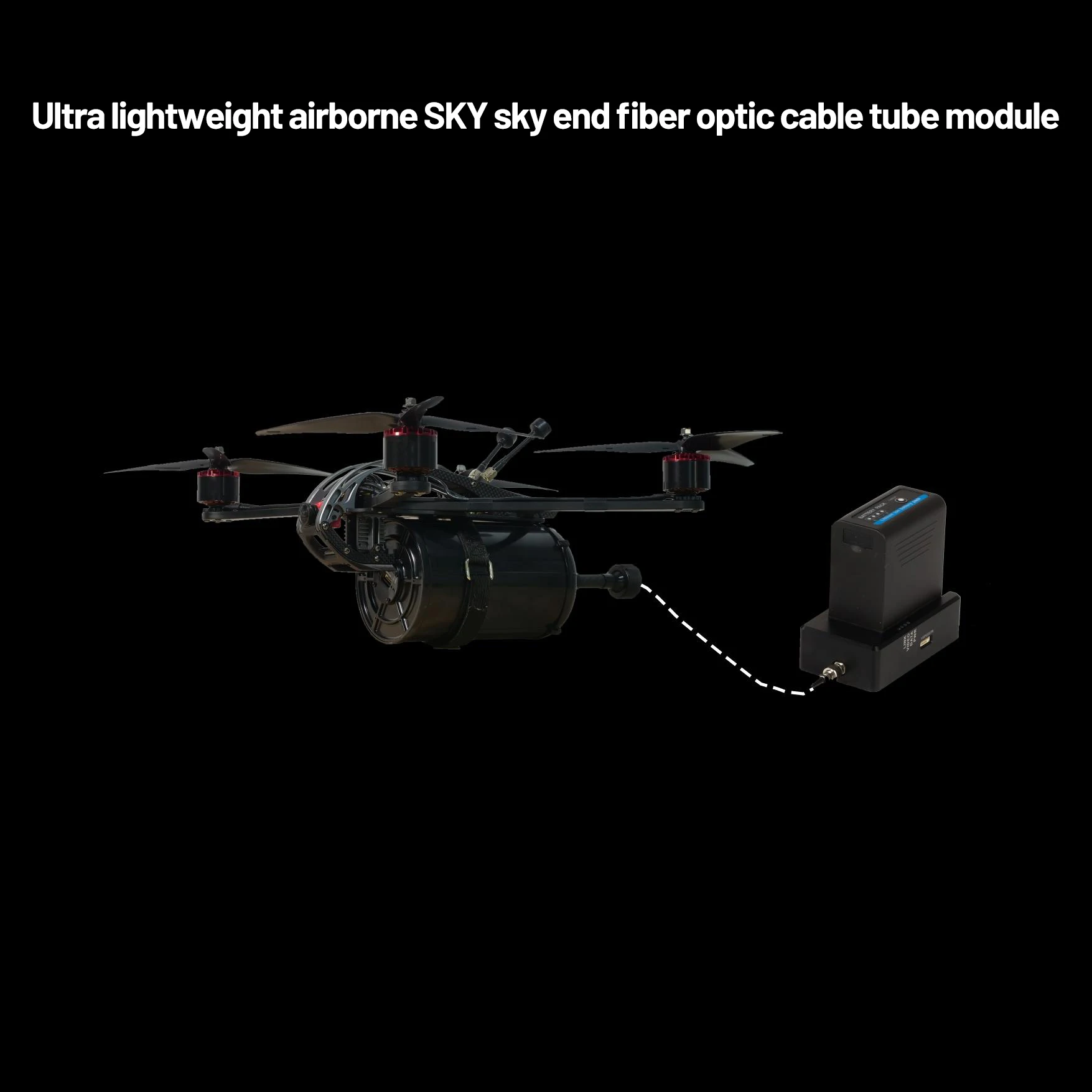 Optical Fiber Image Data Module Relay Extender Module 2.0 version 3km/5km/10km Transmission Anti-Interference for RC Drone Model