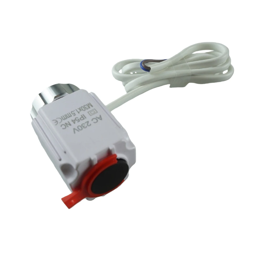 1pc M30*1.5 24V230V Electric Thermal Actuator Valve Head For Underfloor Heating Systems Easy Installation