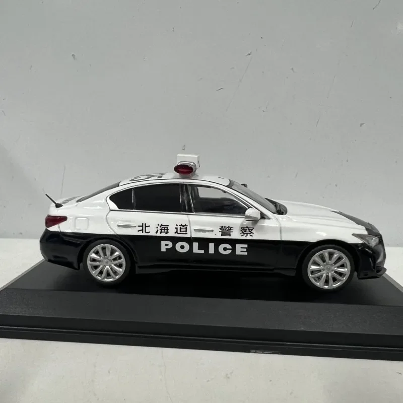 Diecast 1/43 Schaal Nissan Skyline GT V37 Politieauto Model Hokkaido Transport Ministerie Motor Politieauto Model Collectie Ornament