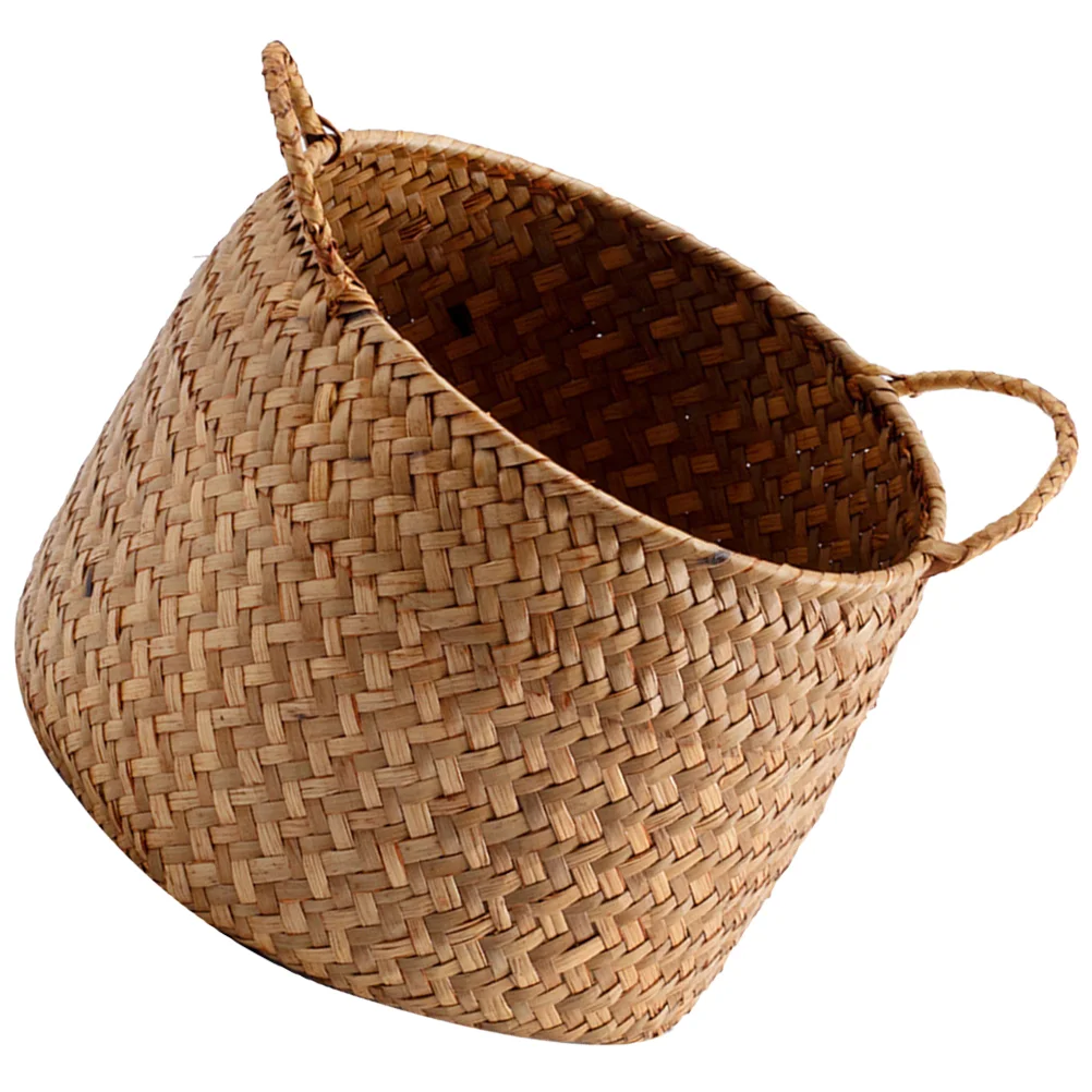 

Storage Basket Woven Sundries for Shelves Blanket Toilet Paper Weaved Baskets Shopping