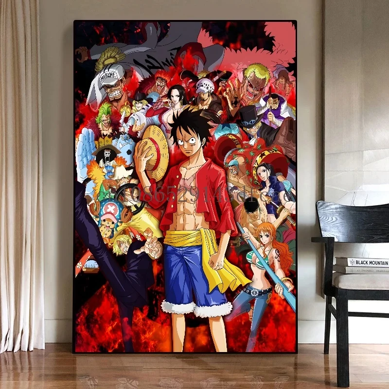 ワンピース ルフィ キャンバスアート 壁掛け絵画