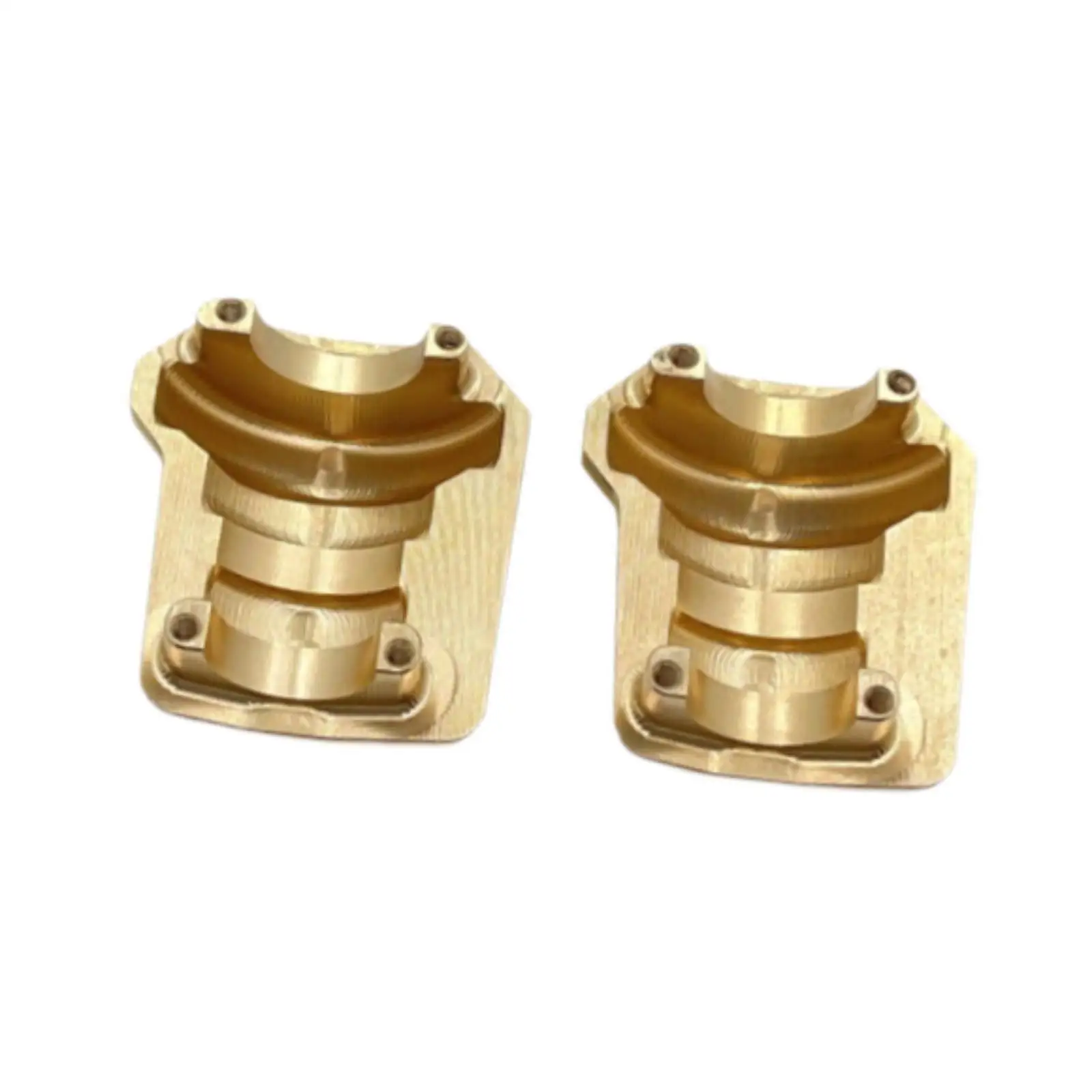 2 Pieces 1/10 Brass Front Rear Bridge Axle Cover Heavy Duty Modification Replace