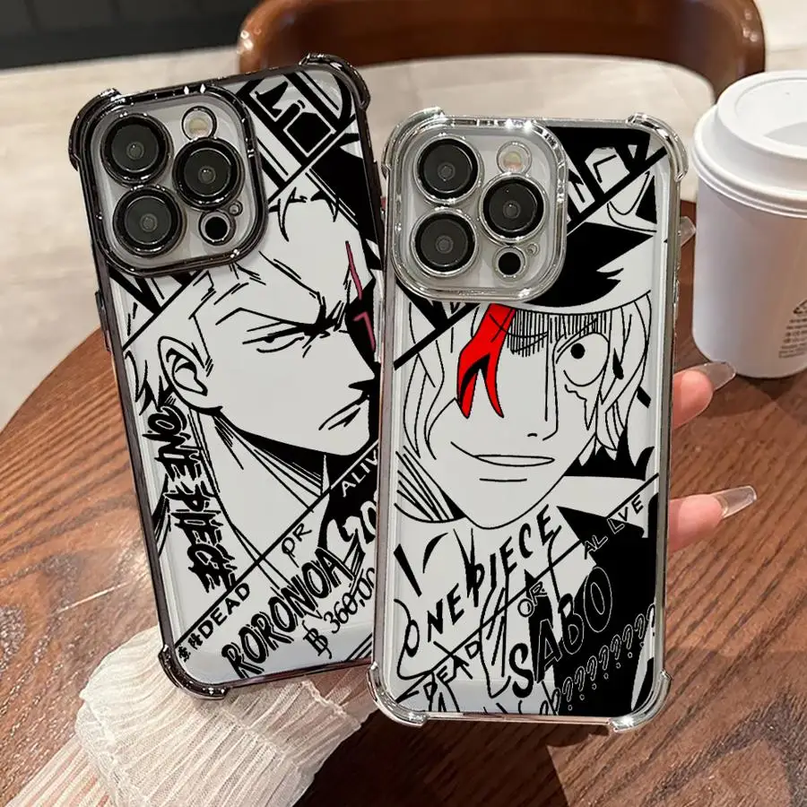 

Cartoon Luffys Plating Phone Case For Google Pixel 10 9 8 7 9a 8a 7a Pro XL 5G Anti Fall Airbag
