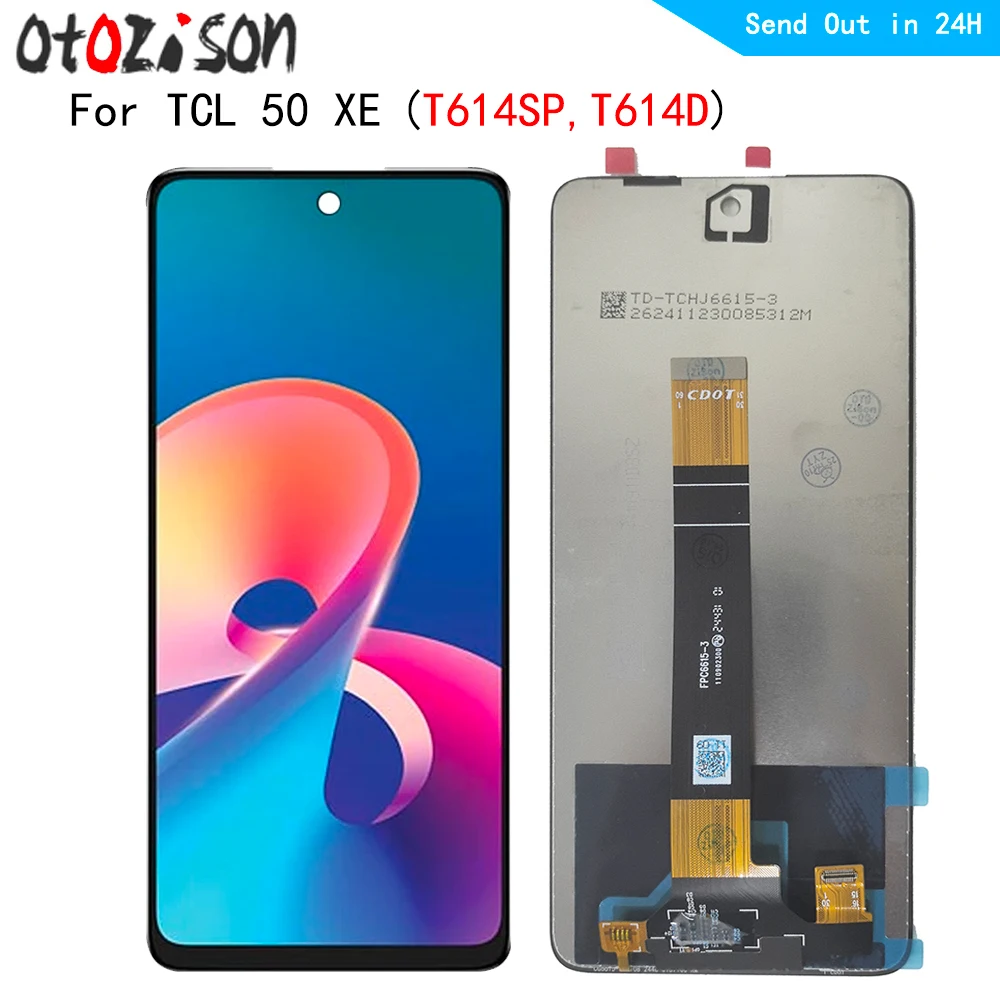 For TCL 50 XE LCD Display Screen For TCL 50 XE 50XE T614SP,T614D LCD Display Touch Panel Screen Digitizer With Frame Assembly