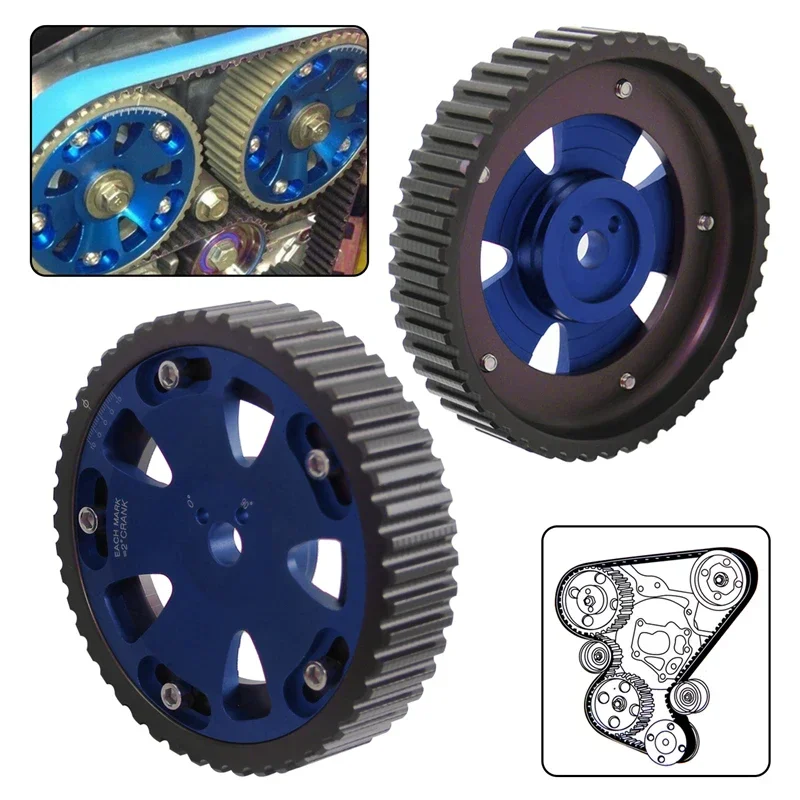 

Шкивы кулачкового механизма, 2 шт., подходят для Mitsubishi Starion/L200/Tredia/Cordia/Chariot/Delica/Galant/Eclipse 4G63 4G63T 2.0L