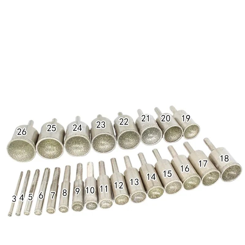Coarse Grit Diamond Bead Grinding Bit Jade Bead Polishing Tool Round Bead Forming Milling Head for Gemstone Processing