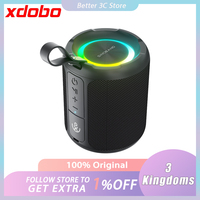 XDOBO 3 Kingdoms Wireless Speakers 40W Bluetooth Subwoofer Waterproof Portable Speaker Support TF Card AUX USB With LED Light