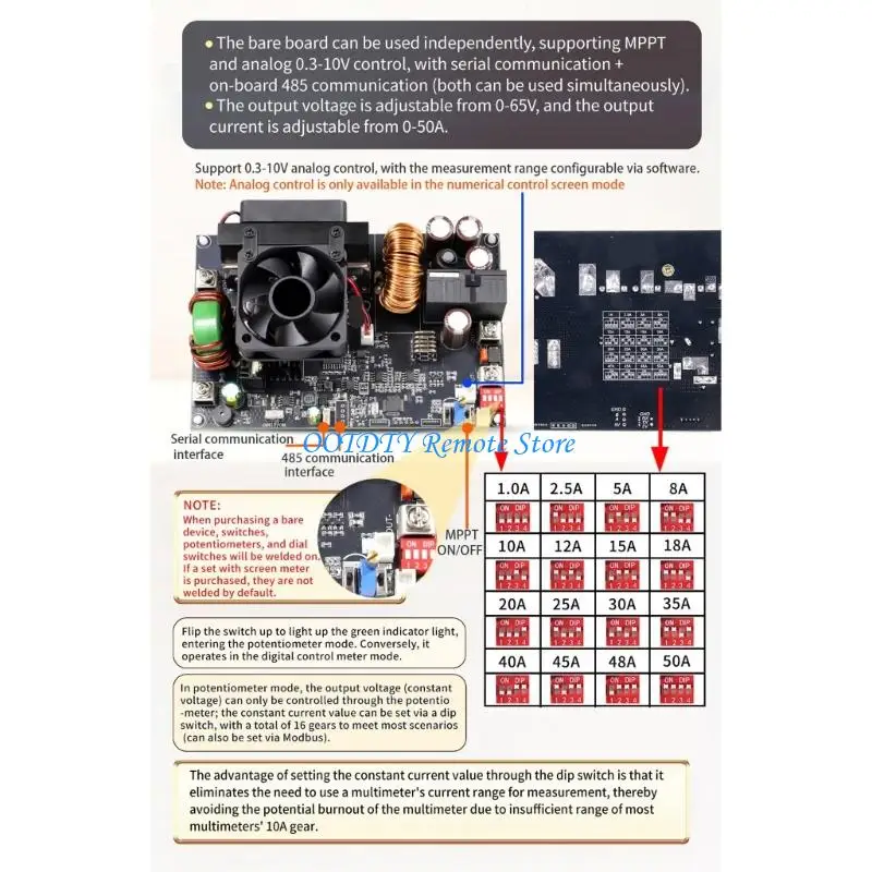

Модуль питания MPPT с последовательным интерфейсом TTL RS485, огнестойким корпусом и двухконтурной фиксацией