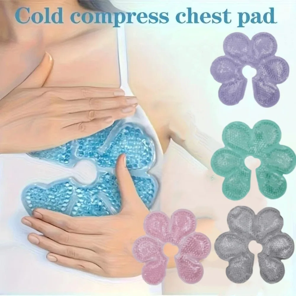 Petal Design Breast Pads Ice Compress Soft Nipple Cooling Pads Cold Compress Double-sided Nursing Pads Breastfeeding Essentials
