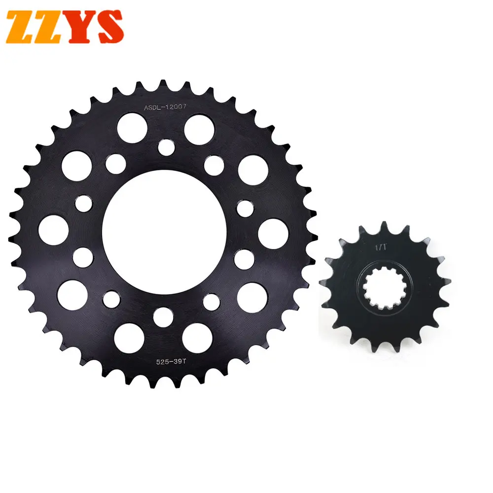 

525 17T 39T 17 39 Tooth Motorcycle Front Rear Sprocket Gear Wheel Cam For Honda CB750 CB750F CB 750 F2 1992-2003 525-17T 525-39T