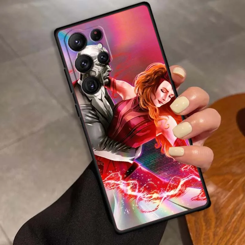 W-Wandas أنيمي كول لسامسونج غالاكسي S26 S25 S24 S23 S22 S21 S20 الترا بلس FE 5G أسود لينة غطاء من البولي يوريثان الحراري