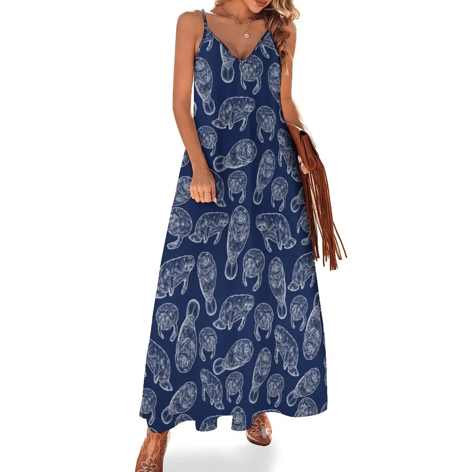

Manatees Sleeveless Dress cocktail dresses cute dress Dress