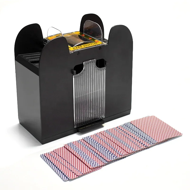 Hot Sale Cheap 6 Decks Playing Card Shuffler Automatic Poker Shuffler on Game