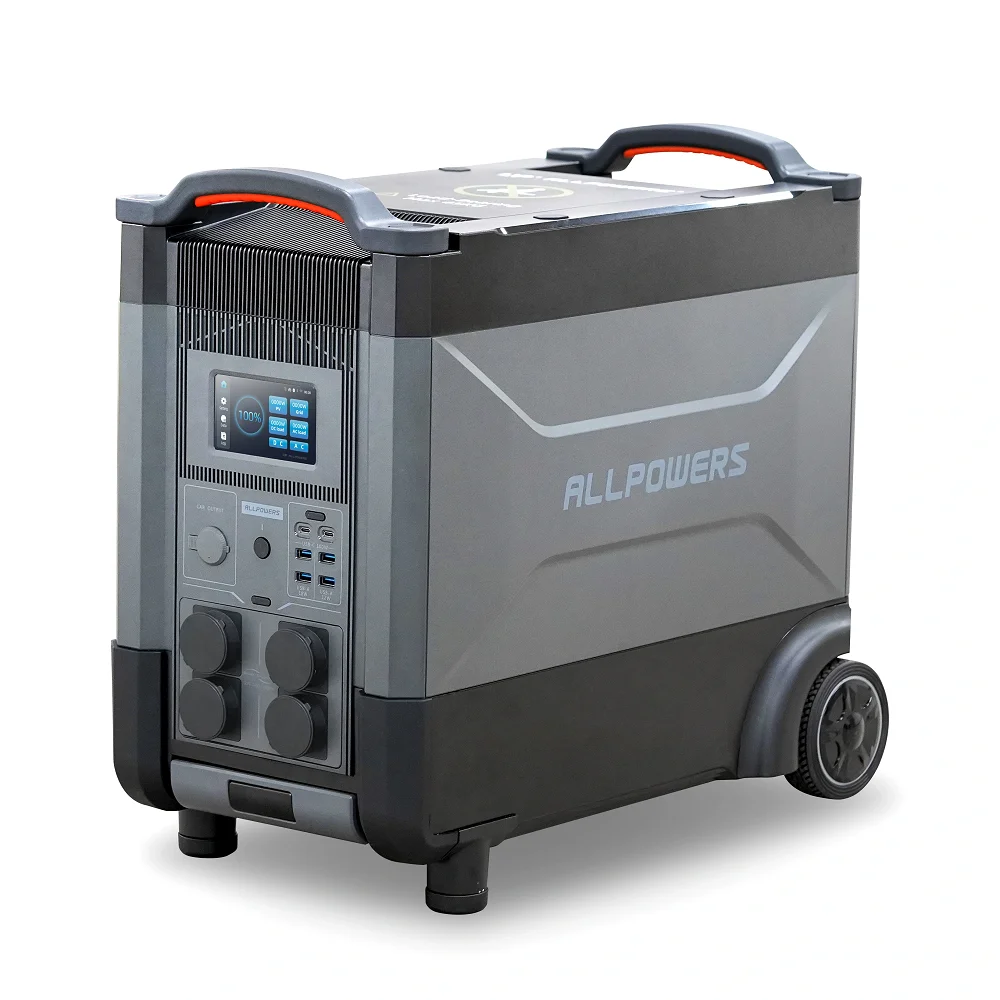 ALLPOWERS R4000 Expandable Portable Power Station 3456Wh LiFePO4 Battery Backup UPS Solar Generator for Camping Power Outage view 4