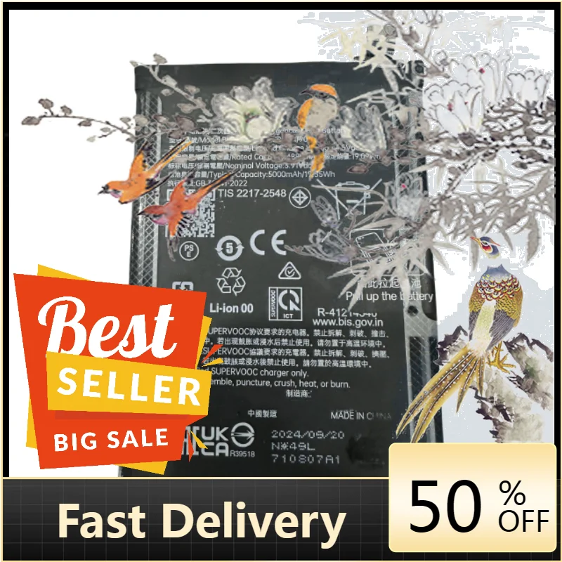 

【Fast Delivery】BLPA57 5000mAh Battery for OPPO Realme 13 Pro Mobile Phone Battery RMX3952 RMX5002