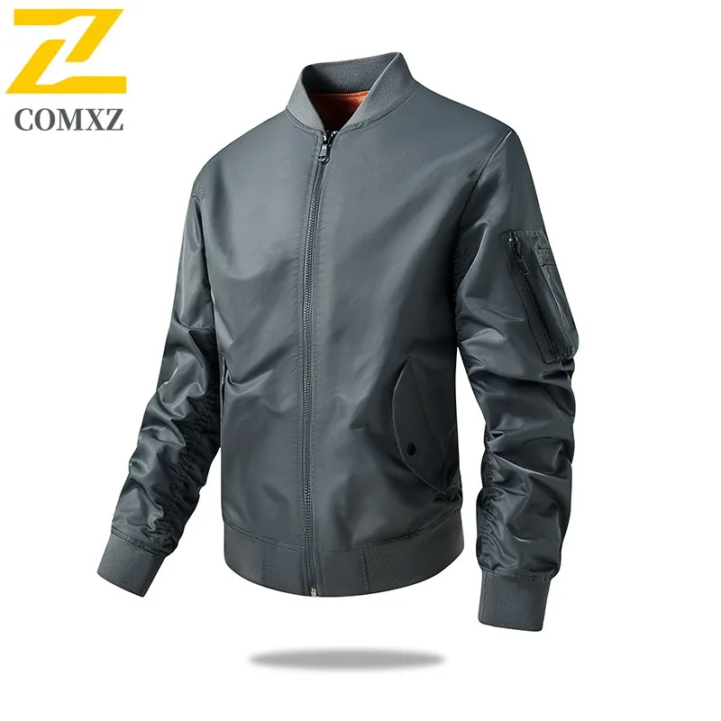 

COMXZ удобная Chaqueta размера плюс уличная повседневная стильная дорожная рабочая байкерская куртка 2025 дышащий плащ мужская одежда