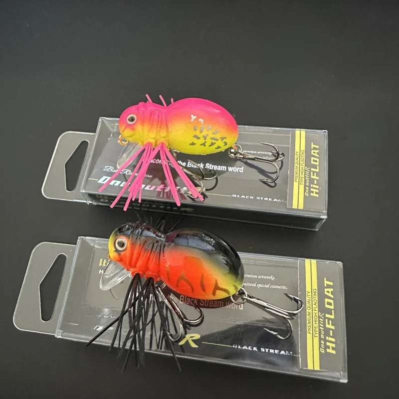 

2 шт., BLACK TREAM Big Wave Water Cicada 45F, 7,1 г, Rock Little Fatty, реалистичная бионическая приманка для насекомых 8132