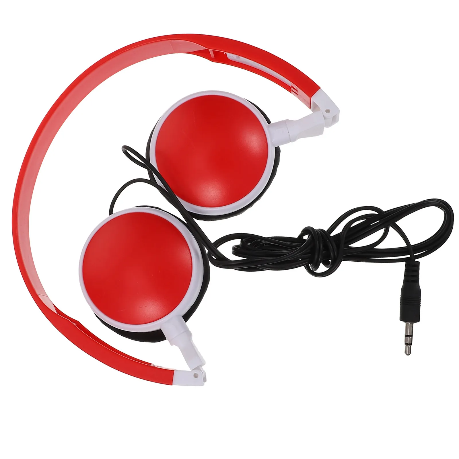 1Pcs Kids Headphones Stereo Wired Foldable Lightweight Comfortable Cushioned Earpads for Tablet Phone Computer 3.5mm Jack