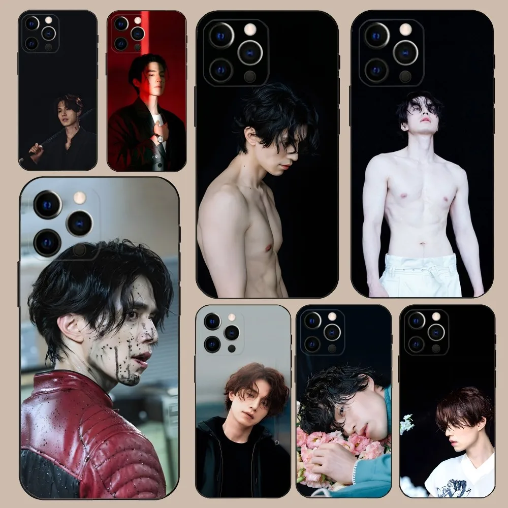 L-Lee Dong Wook Phone Case For iPhone 16,15,14,13,12,11,Pro,X,XS,Max,XR,Plus,Mini Soft Black Cover