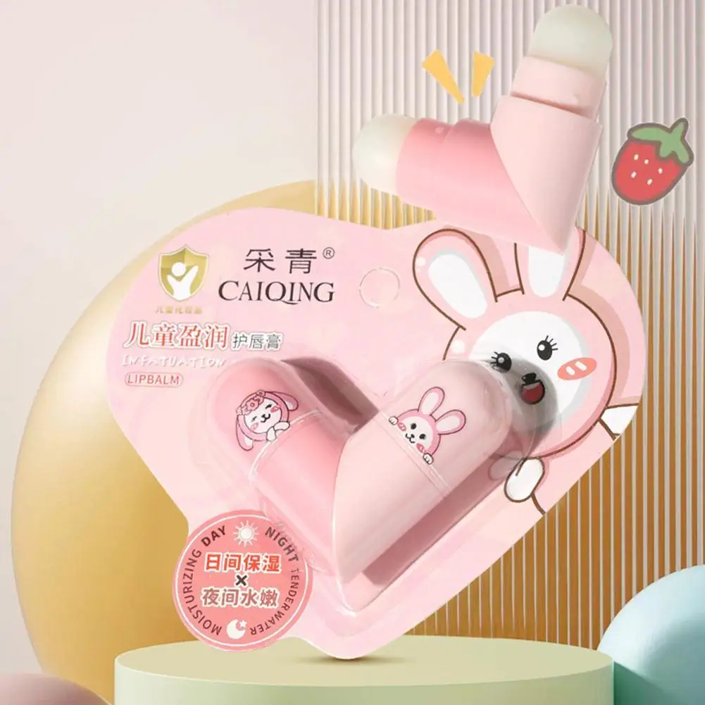 

3Colors Children Fruity Lip Balm Cute Little Bear Lip Balm For Baby Moisturizing Anti-Dry Anti Crack Lipbalm Lip Care