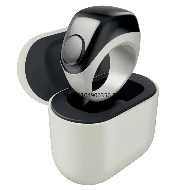 for Smart Ring J01 with Three Replaceable Ring Holders, Storage Charging Case Smart Bluetooth Counter