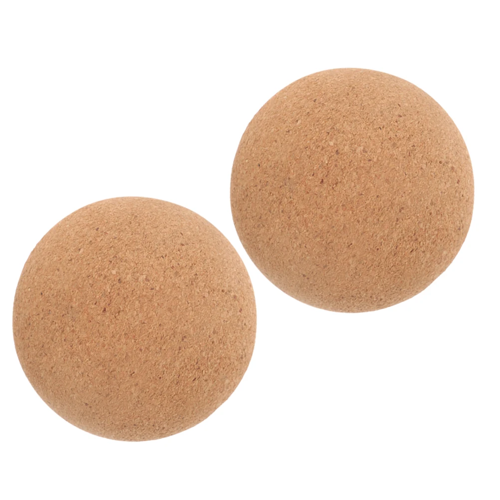 2Pcs Massage Ball Set Cork Muscle Roller for Deep Tissue Therapy Yoga Exercise Pain Relief Full Body Use Massage Ball