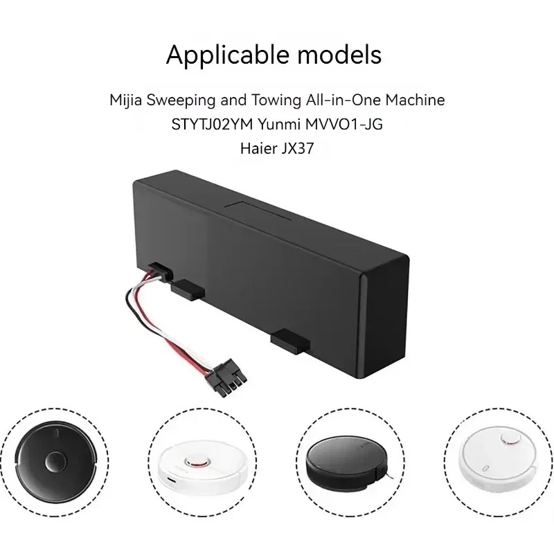 High Capacity Sweeping Robot Battery 14.4V 6500mAh for VIOMI V2 Pro VRVCLMB21B MVVC01-JG New High Quality Replacement Battery