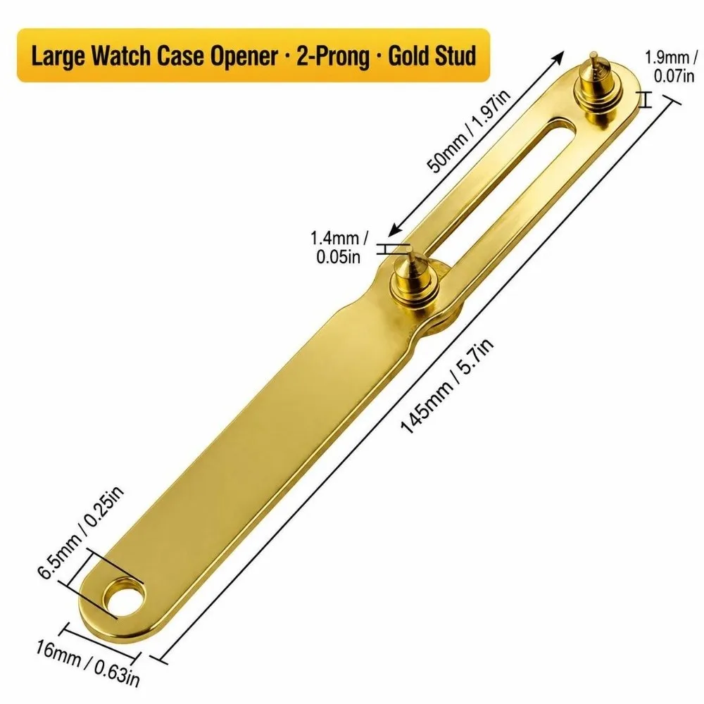 New Two‑Prong Watch Back Opener Metal Adjustable Watch Case Remover Durable Portable Watch Case Opener Watch Repair