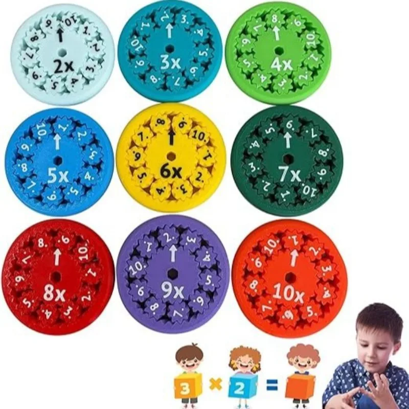 Maths Fidget Spinners Jouets, addition, soustraction, multiplication, division du bout des doigts, jeux de maths, jouet d'instituts souligné, 1 pièce