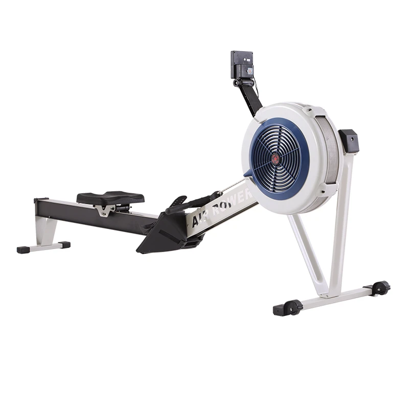 Unisex Universal Commercial Foldable Indoor Air Rower Cardio Machine Professional Rowing Machine Aluminum Alloy 10 Gear