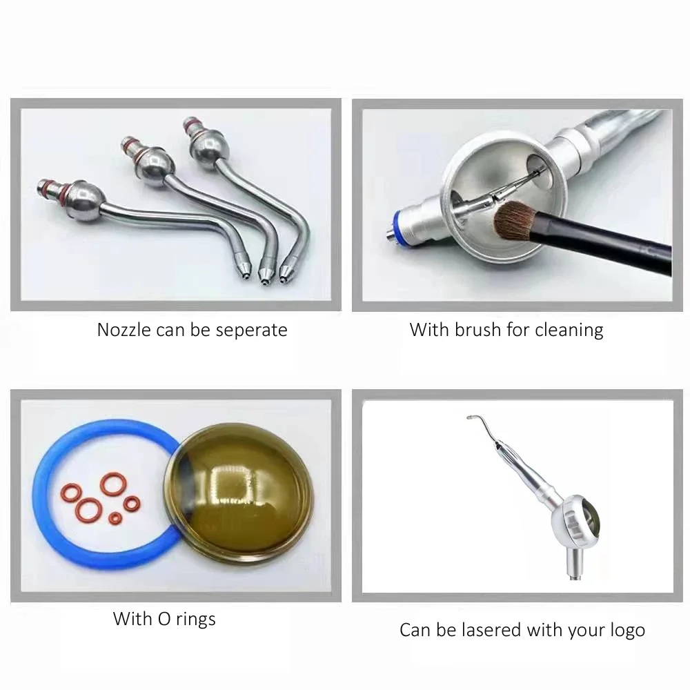 Good Quality Aluminium and Stainless  AIR Polisher Machine  Air Prophy Jet Polisher  Teeth Cleaning