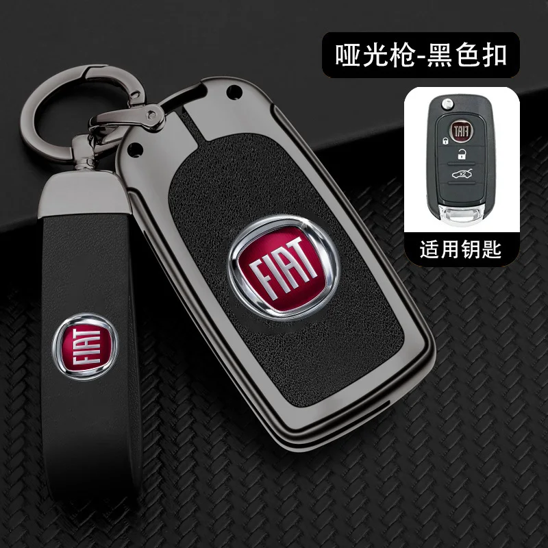 Liga de zinco caso chave remota do carro capa protetor fob escudo titular para fiat cronos egea 500x toro tipo auto chaveiro acessórios